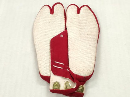 平和屋着物▼和装小物　足袋まとめて15点　カラー足袋　黒／朱　17.0cm～20.0cm　逸品　未使用　DABJ2093xg