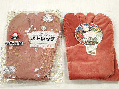平和屋着物▼和装小物 足袋まとめて10点 カラー足袋 福助足袋 ストレッチ足袋 大のや 堅牢染 黒朱子 22.0cm～25.0cm 未使用 DABJ2094xg