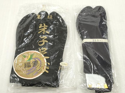 平和屋着物▼和装小物 足袋まとめて10点 カラー足袋 福助足袋 ストレッチ足袋 大のや 堅牢染 黒朱子 22.0cm～25.0cm 未使用 DABJ2094xg