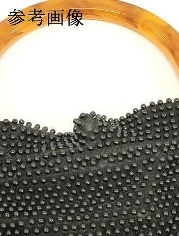 平和屋着物▼和装小物　和装ビーズバッグまとめて3点　総ビーズ　幾何学文　黒色　逸品　DABJ2129xg