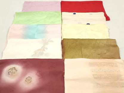 平和屋着物★和装小物　帯揚げ10枚セット　丹後ちりめん　正絹　逸品　DABJ2163xg