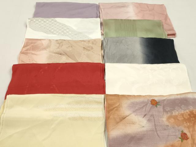平和屋着物★和装小物　帯揚げ10枚セット　丹後ちりめん　正絹　逸品　DABJ2166xg