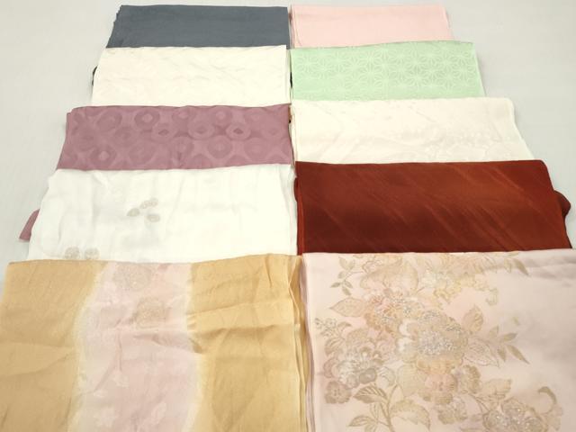 平和屋着物★和装小物　帯揚げ10枚セット　丹後ちりめん　正絹　逸品　DABJ2168xg