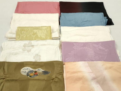 平和屋着物★和装小物　帯揚げ10枚セット　丹後ちりめん　正絹　逸品　DABJ2169xg