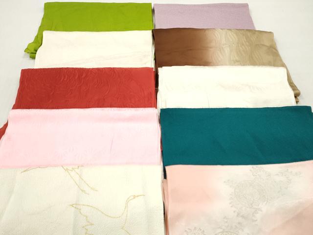 平和屋着物★和装小物　帯揚げ10枚セット　丹後ちりめん　正絹　逸品　DABJ2172xg