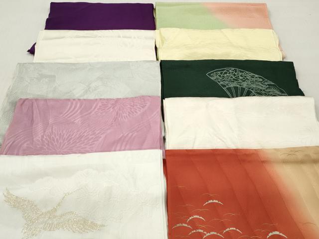 平和屋着物★和装小物　帯揚げ10枚セット　正絹　逸品　DABJ2182xg