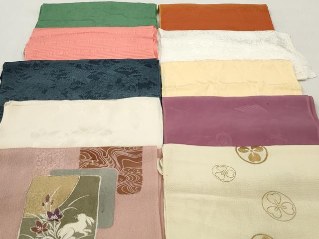 平和屋着物★和装小物　帯揚げ10枚セット　正絹　逸品　DABJ2184xg