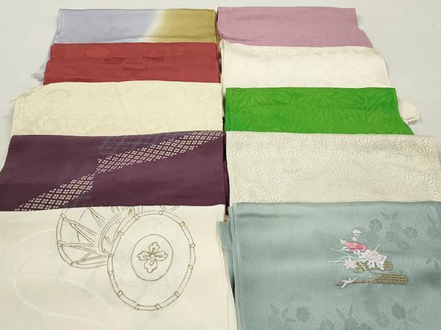 平和屋着物★和装小物　帯揚げ10枚セット　丹後ちりめん　正絹　逸品　DABJ2185xg