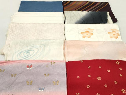 平和屋着物★和装小物　帯揚げ10枚セット　正絹　逸品　DABJ2203xg