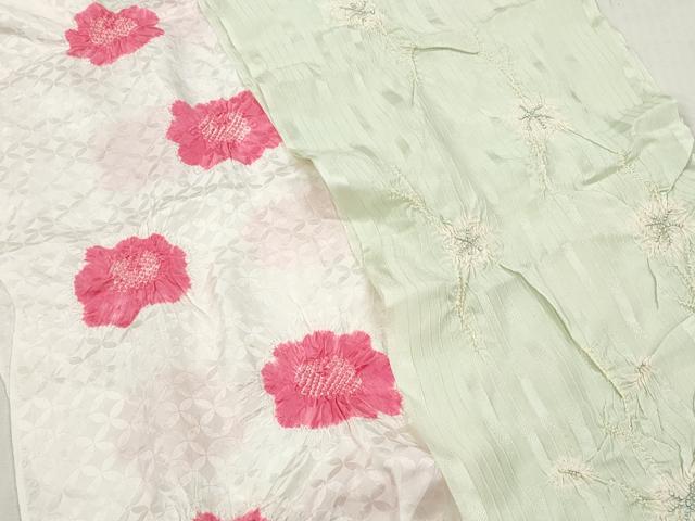 平和屋着物●和装小物　帯揚げ　10枚セット　柄絞り　逸品　DABJ2216xg