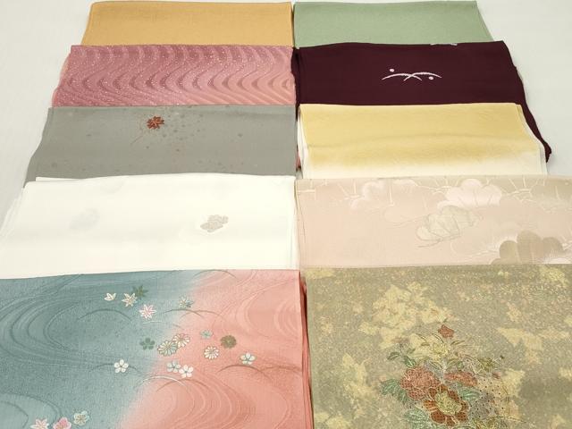 平和屋着物★和装小物 帯揚げ10枚セット 丹後ちりめん 正絹 逸品 DABJ2231xg