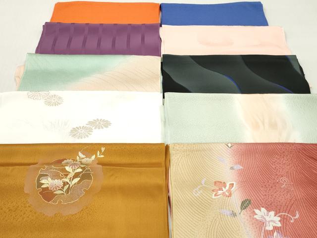 平和屋着物★和装小物　帯揚げ10枚セット　丹後ちりめん　正絹　逸品　DABJ2254xg