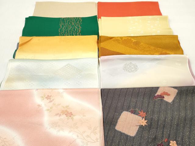 平和屋着物★和装小物 帯揚げ10枚セット 丹後ちりめん 正絹 逸品 DABJ2261xg