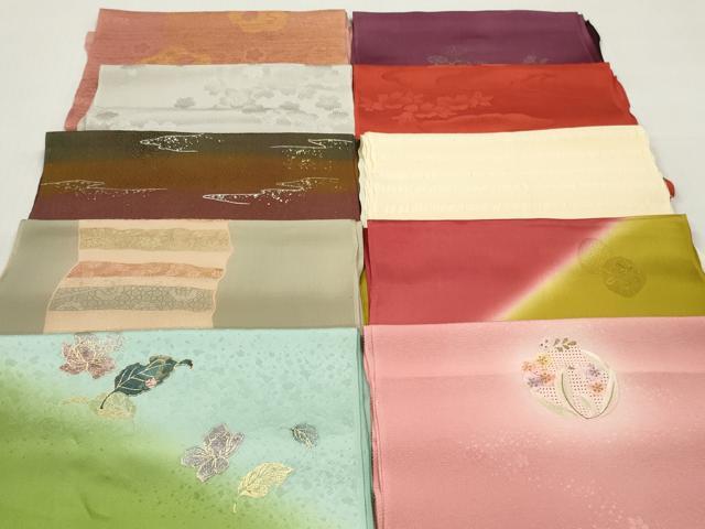 平和屋着物★和装小物　帯揚げ10枚セット　丹後ちりめん　正絹　逸品　DABJ2263xg