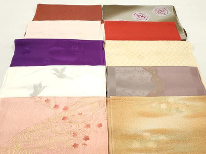平和屋着物★和装小物　帯揚げ10枚セット　丹後ちりめん　正絹　逸品　DABJ2268xg