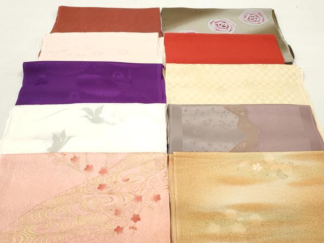 平和屋着物★和装小物　帯揚げ10枚セット　丹後ちりめん　正絹　逸品　DABJ2268xg