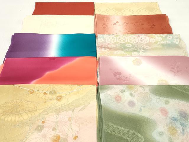 平和屋着物★和装小物　帯揚げ10枚セット　丹後ちりめん　正絹　逸品　DABJ2275xg