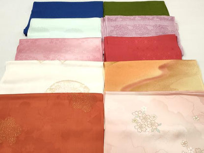平和屋着物★和装小物　帯揚げ10枚セット　丹後ちりめん　正絹　逸品　DABJ2277xg