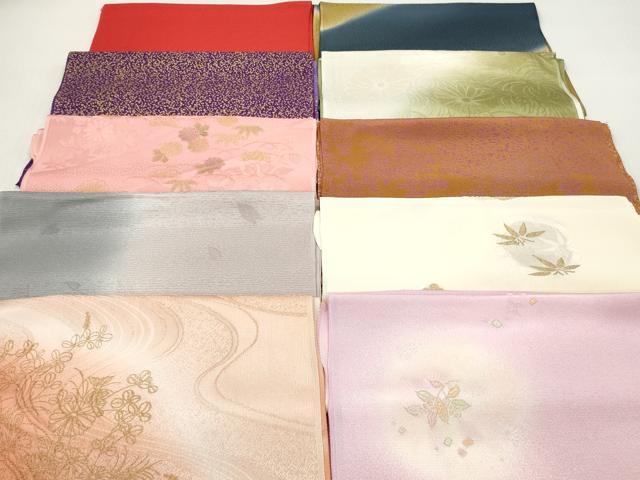 平和屋着物★和装小物　帯揚げ10枚セット　丹後ちりめん　正絹　逸品　DABJ2289xg