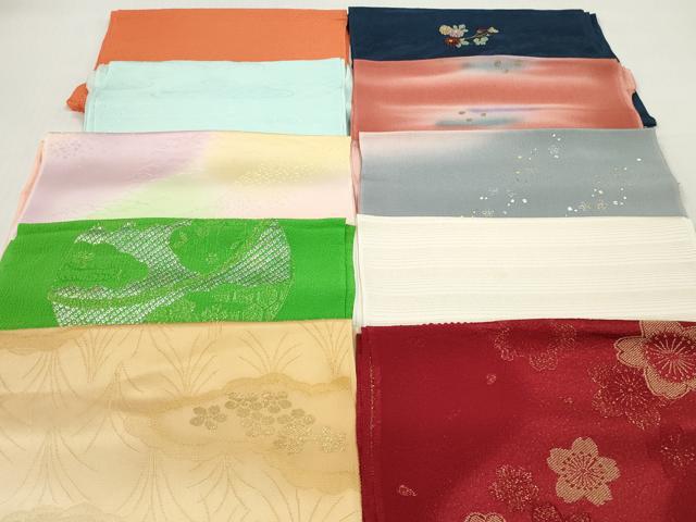 平和屋着物★和装小物　帯揚げ10枚セット　丹後ちりめん　正絹　逸品　DABJ2291xg