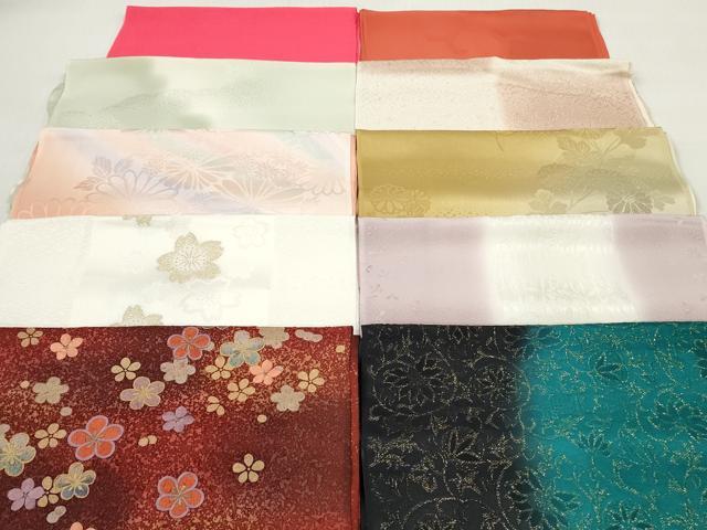 平和屋着物★和装小物　帯揚げ10枚セット　丹後ちりめん　正絹　逸品　DABJ2292xg