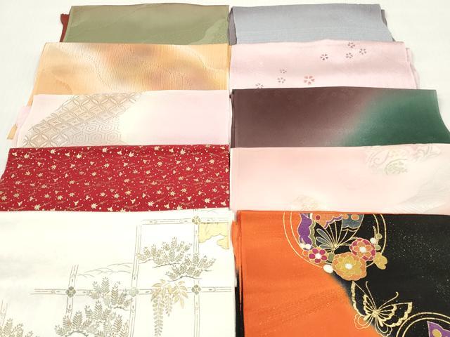 平和屋着物★和装小物　帯揚げ10枚セット　丹後ちりめん　正絹　逸品　DABJ2293xg