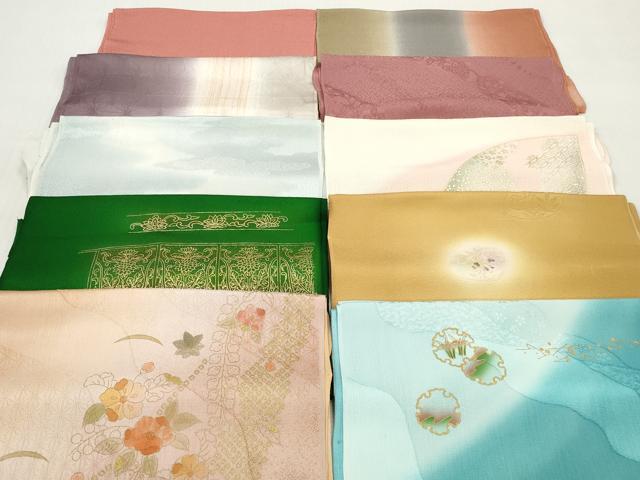 平和屋着物★和装小物 帯揚げ10枚セット 丹後ちりめん 正絹 逸品 DABJ2297xg