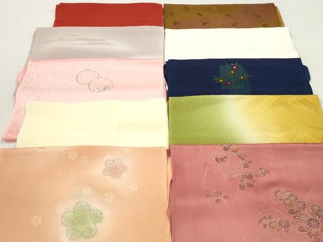 平和屋着物★和装小物　帯揚げ10枚セット　丹後ちりめん　正絹　逸品　DABJ2305xg