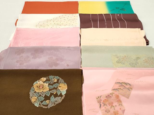 平和屋着物★和装小物　帯揚げ10枚セット　正絹　逸品　DABJ2313xg