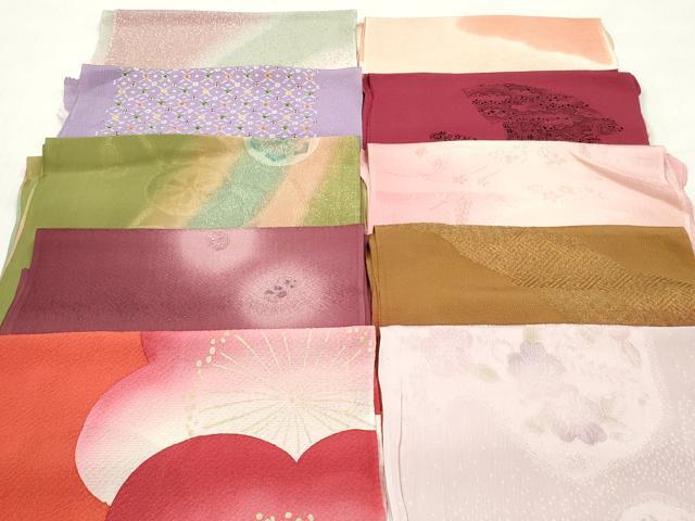 平和屋着物★和装小物　帯揚げ10枚セット　正絹　逸品　DABJ2320xg