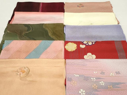 平和屋着物★和装小物　帯揚げ10枚セット　正絹　逸品　DABJ2322xg