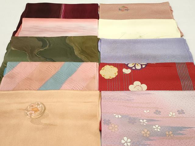 平和屋着物★和装小物　帯揚げ10枚セット　正絹　逸品　DABJ2322xg