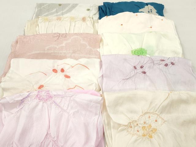 平和屋着物＊夏物　和装小物　帯揚げ10枚　部分絞り　柄絞り　全て正絹　逸品　DABJ2326xg