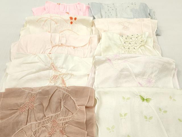 平和屋着物＊夏物　和装小物　帯揚げ10枚　部分絞り　柄絞り　全て正絹　逸品　DABJ2327xg