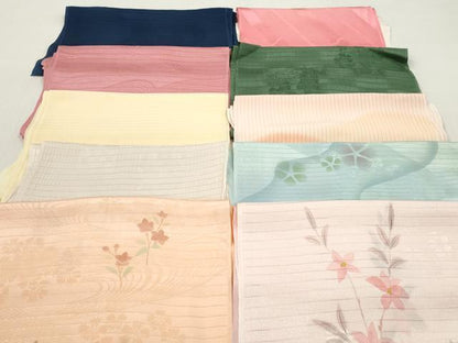 平和屋着物＊夏物　和装小物　帯揚げ10枚セット　正絹　逸品　DABJ2339xg