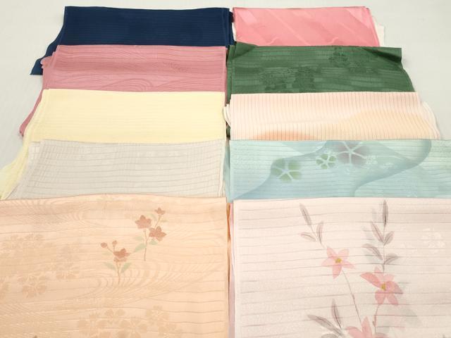 平和屋着物＊夏物　和装小物　帯揚げ10枚セット　正絹　逸品　DABJ2339xg