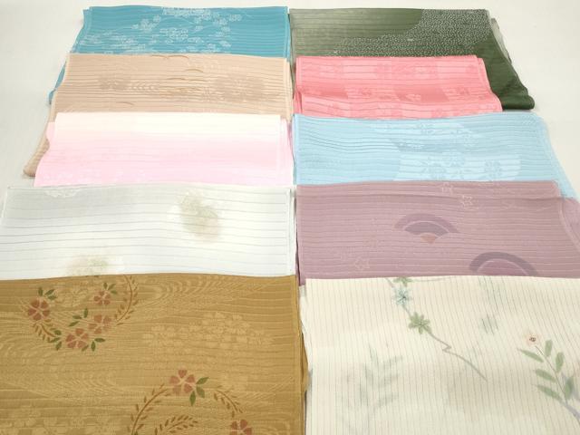 平和屋着物＊夏物　和装小物　帯揚げ10枚セット　正絹　逸品　DABJ2342xg