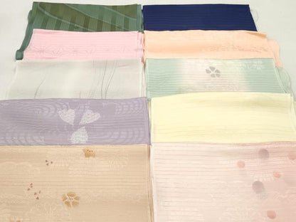 平和屋着物＊夏物　和装小物　帯揚げ10枚セット　正絹　逸品　DABJ2344xg
