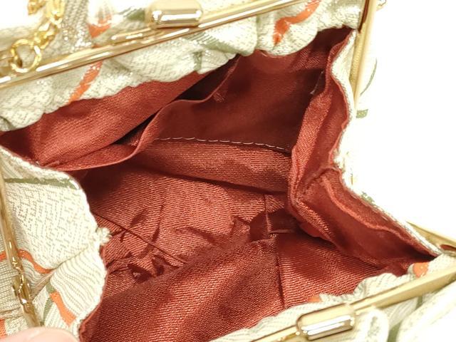 平和屋着物▼和装小物　和装バッグまとめて3点　ハンドバッグ　クラッチ　佐賀錦　芝草文　檜垣文　霞文　金銀糸　逸品　DABJ2355xg