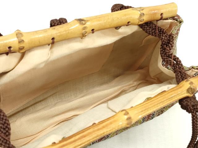 平和屋着物▼和装小物　和装バッグまとめて3点　ハンドバッグ　クラッチ　佐賀錦　円文白虎朱雀錦　逸品　DABJ2356xg