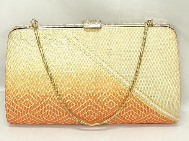平和屋着物▼和装小物　和装バッグまとめて3点　ハンドバッグ　クラッチ　佐賀錦　正倉院花文　道長花文　金糸　逸品　DABJ2364xg