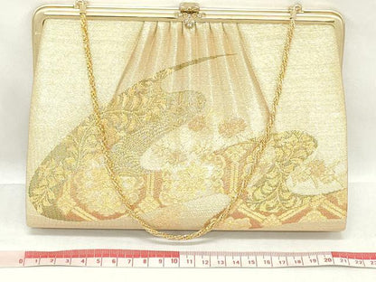 平和屋着物▼和装小物　和装バッグまとめて3点　ハンドバッグ　クラッチ　佐賀錦　正倉院花文　道長花文　金糸　逸品　DABJ2364xg