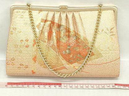 平和屋着物▼和装小物　和装バッグまとめて3点　ハンドバッグ　クラッチ　佐賀錦　籬花文　地紙重ね草花文　金銀糸　逸品　DABJ2366xg
