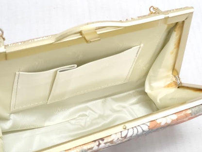 平和屋着物▼和装小物　和装バッグまとめて3点　ハンドバッグ　クラッチ　佐賀錦　草花文　流水文　金銀糸　逸品　DABJ2368xg