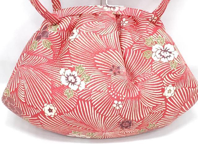 平和屋着物▼和装小物　和装バッグまとめて3点　ハンドバッグ　クラッチ　人物風景文　花松文　逸品　DABJ2370xg