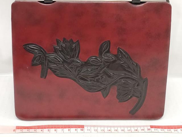 平和屋着物▼和装小物　和装バッグまとめて3点　ハンドバッグ　クラッチ　蝶　草花文　逸品　DABJ2371xg