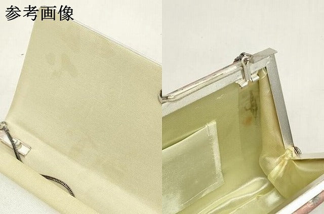 平和屋着物▼和装小物　和装バッグまとめて4点　ハンドバッグ　クラッチ　佐賀錦　枝花文　草花文　銀糸　逸品　DABJ2375xg