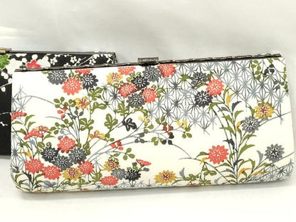 平和屋着物▼和装小物　和装バッグまとめて4点　ハンドバッグ　クラッチ　佐賀錦　枝花文　草花文　銀糸　逸品　DABJ2375xg