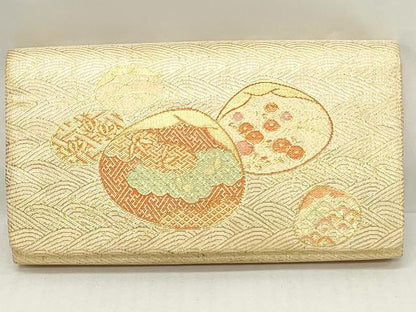 平和屋着物▼和装小物 和装バッグまとめて4点 ハンドバッグ クラッチ 佐賀錦 久留米絣 楓 格子 貝合わせ花文 金糸 逸品 DABJ2383xg