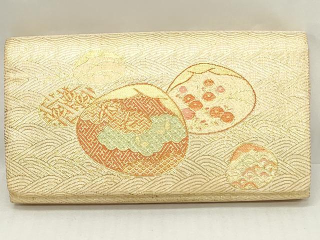 平和屋着物▼和装小物 和装バッグまとめて4点 ハンドバッグ クラッチ 佐賀錦 久留米絣 楓 格子 貝合わせ花文 金糸 逸品 DABJ2383xg